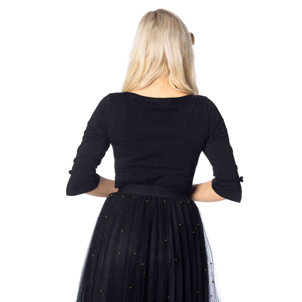 Dancing Days - OONAGH BASIC Lange ärmel top - Schwarz